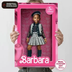 Barbie Birthday Photo Welcome Sign – Personalized Barbie Birthday Decoration (24h Delivery) – Digital Download