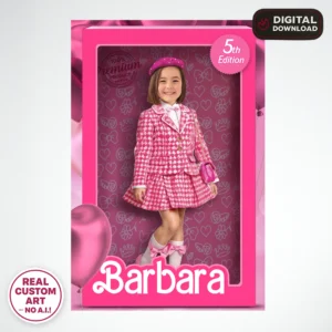 Barbie Birthday Welcome Sign with Photo – Personalized Barbie Birthday Decoration (24h Delivery) – Digital Download