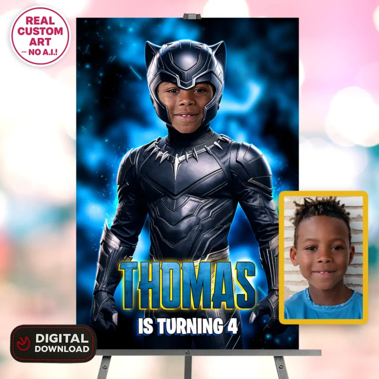 Black Panther Photo Welcome Sign