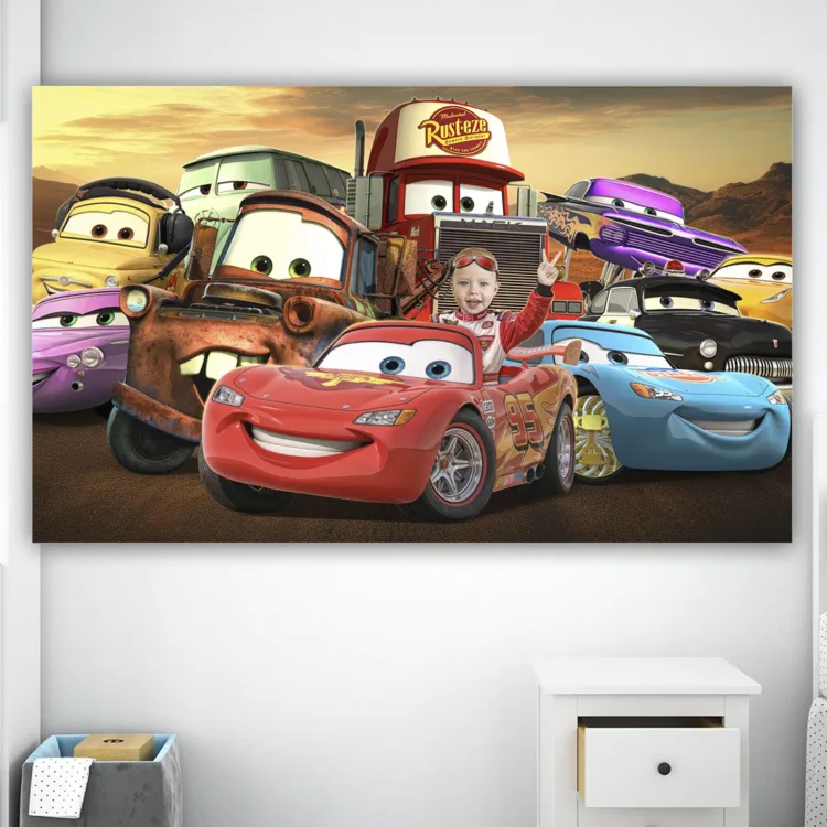 personalized-carsphoto-banner-and-party-deco-cars-kids-birthday-party-kids-2 Cars Birthday Photo Banner