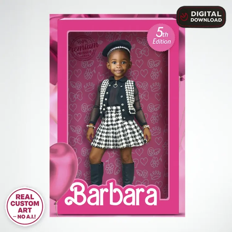 Barbie Birthday Photo Welcome Sign