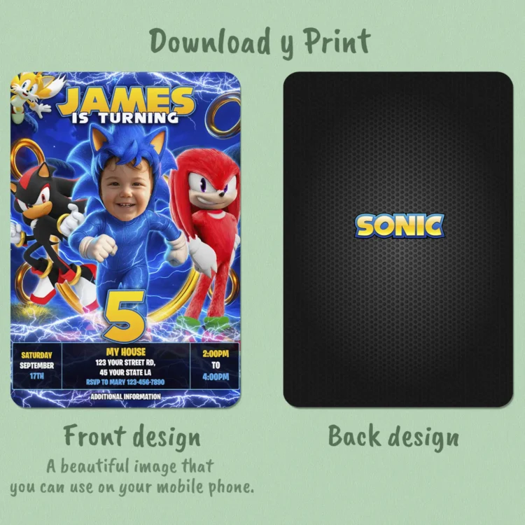 personalized-sonic-photo-invitation-and-party-deco-sonic-kids-birthday-sonic-photo-card-speed-party-gamer-party-3 Sonic Birthday Photo Invitation – Custom Sonic Photo Card (24h Delivery) – Digital Download