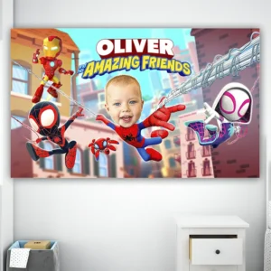 Spidey and His Amazing Friends Birthday Photo Banner