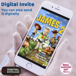 Toy Story Birthday Photo Invitation