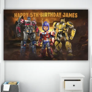 personalized-transformers-photo-banner-and-party-deco-transformers-kids-birthday-party-kids-optimus-prime-party Transformers Birthday Banner with Photo β Personalized Optimus Prime Banner (24h Delivery) β Digital Download