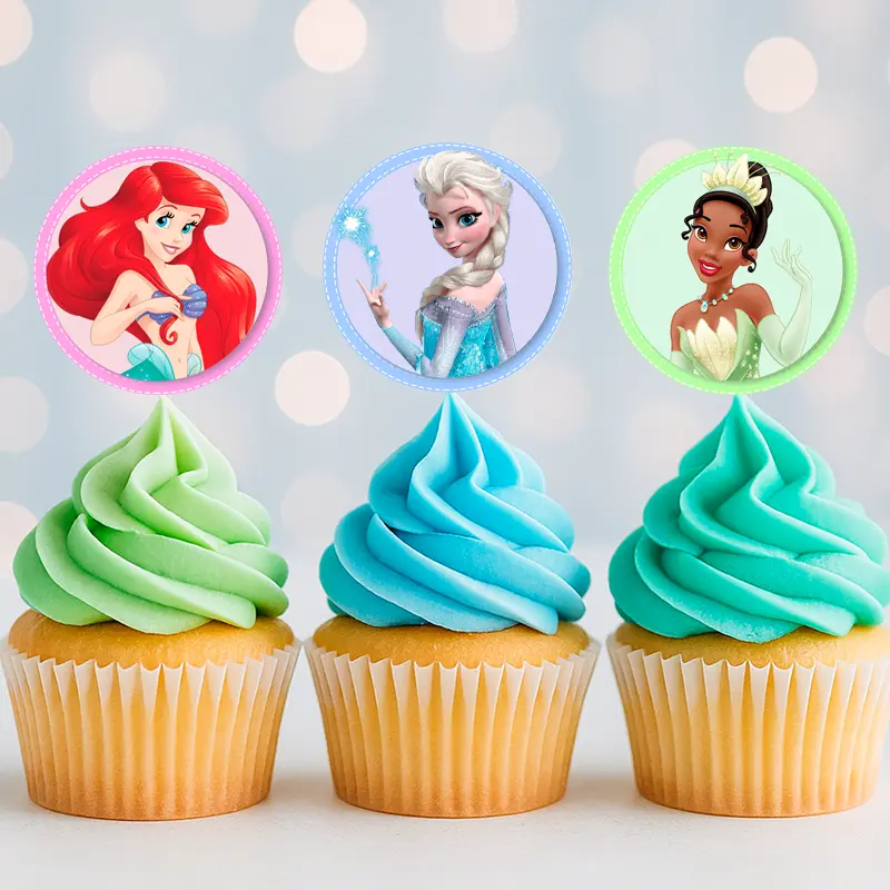 Free Printable Disney Princess Cupcake Toppers