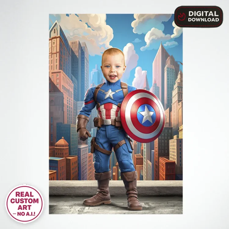 personalized-captain-america-birthday-portrait-and-party-deco-custom-birthday-kids-superhero-party-2 Captain America Personalized Portrait for Kids – Custom Super Soldier Art – Ready in 24h – Digital Download