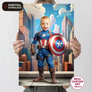 personalized-captain-america-birthday-portrait-and-party-deco-custom-birthday-kids-superhero-party-4 Captain America Personalized Portrait for Kids – Custom Super Soldier Art – Ready in 24h – Digital Download