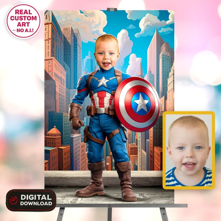 personalized-captain-america-birthday-portrait-and-party-deco-custom-birthday-kids-superhero-party Captain America Personalized Portrait for Kids – Custom Super Soldier Art – Ready in 24h – Digital Download
