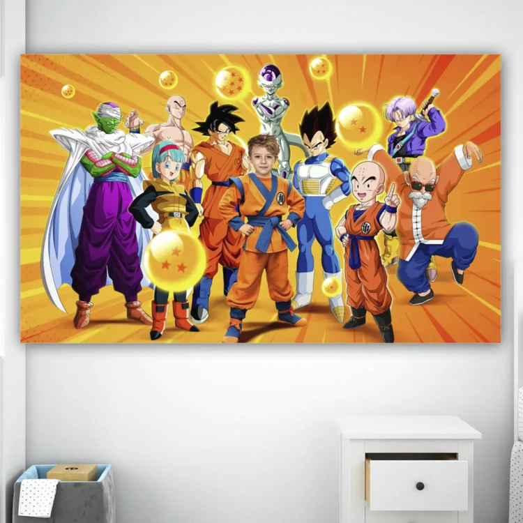 Dragon Ball Birthday Photo Banner – Personalized Goku Birthday Decoration (24 h Delivery) – Digital Download