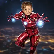 Iron Man themed birthday design