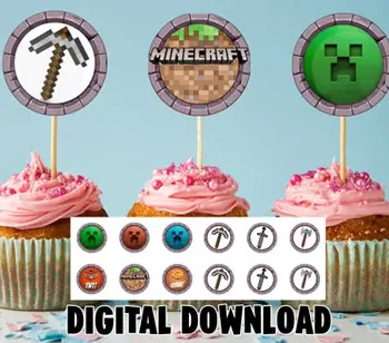 Square 'Creeper' balloon blocks and stone clusters