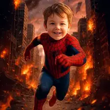 Spiderman themed birthday design