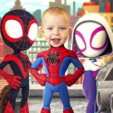 Spidey and his Amazing Friends themed birthday design